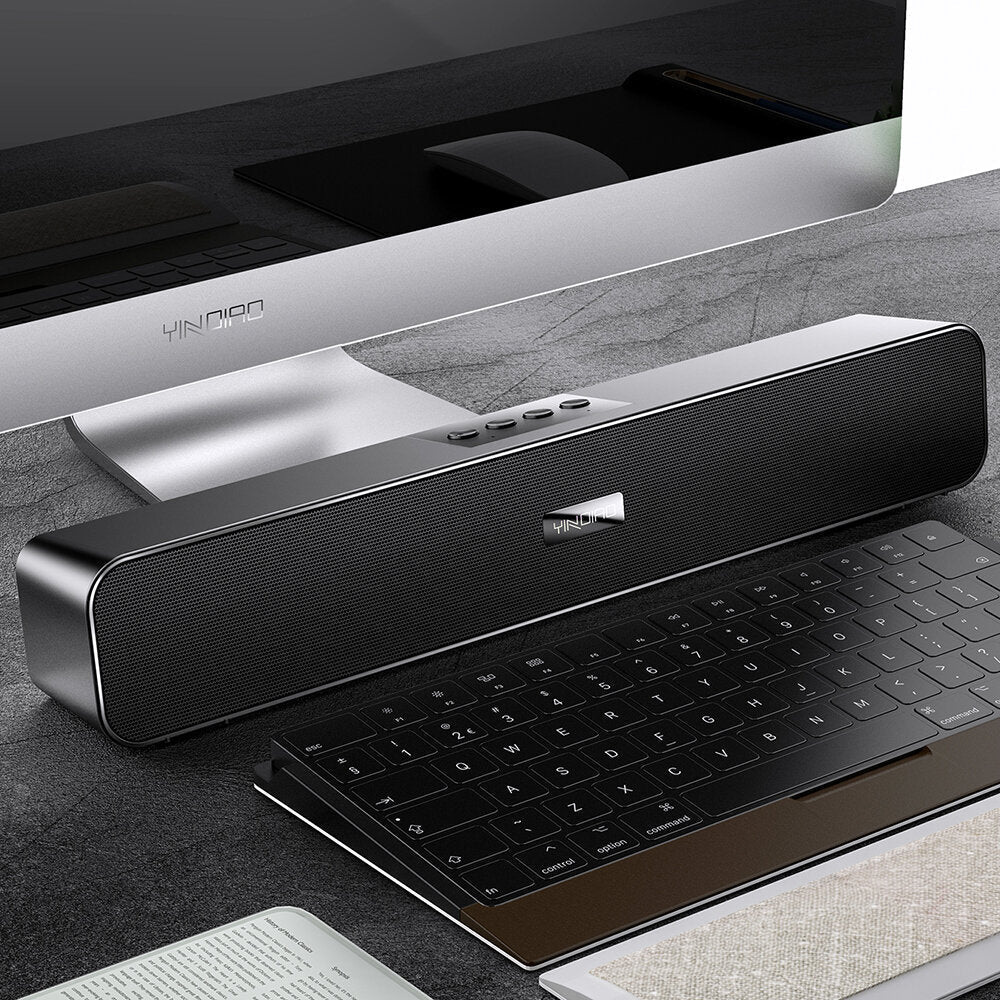 Wireless Bluetooth Speaker 4D Stereo Bass Subwoofer Desktop Audio Loudspeaker Sound Bar for TV Computer Smartphones