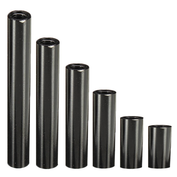M3 Aluminum Alloy Standoff Studs 8-35mm Black Round PCB Board Spacers Standoffs 10pcs