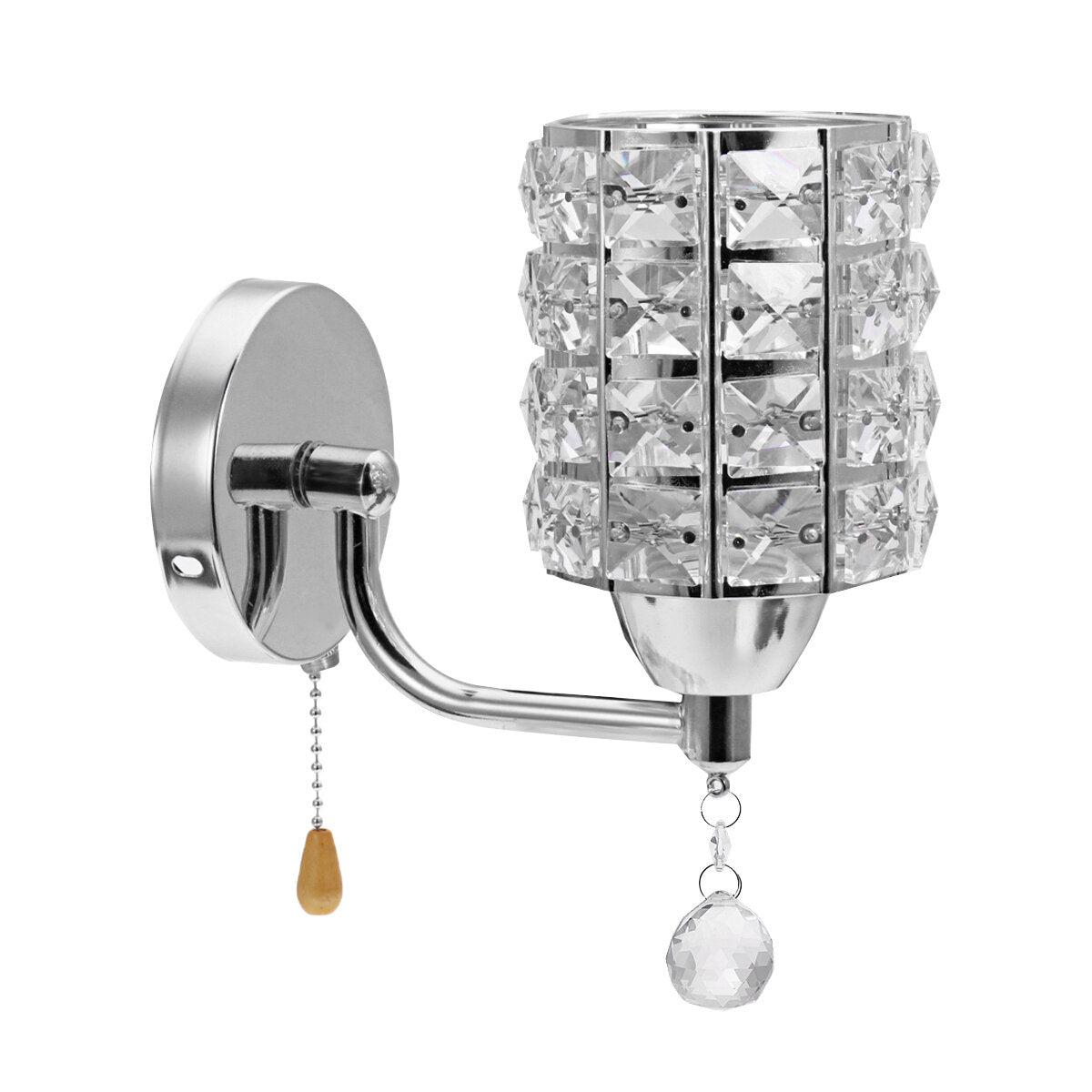 Luxury Crystal Wall Light Modern Bedroom Aisle Sconce Lighting Lamp Fixtures Without Bulb