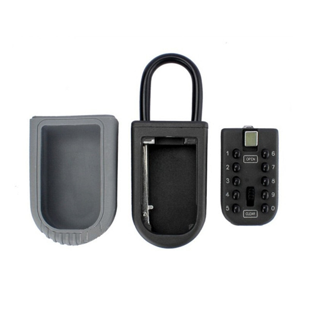 Wall Mounted Waterproof Key Lock Box With 10-Digit Push Button Combination