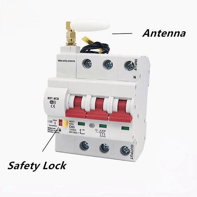 WiFi Smart Circuit 25A Breaker Automatic Switch Overload Short Circuit Protection Work With Alexa and Google home