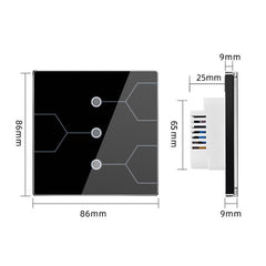 WiFi/Wireleess Switch Glass Touch APP Remote Control Voice Control Time Schedule Smart Switch