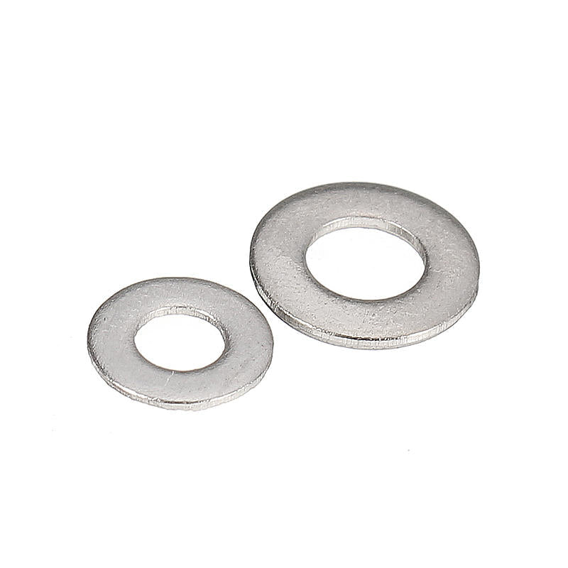 M3CH8 M3 Carbon Steel Hex Socket Flat Head Button Head Screws Flat Washers Assortment 180pcs