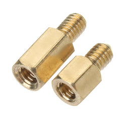 M4BH1 100Pcs M4 Male-Female Brass Hex Standoffs Support Spacer Pillar Screw for PCB Board