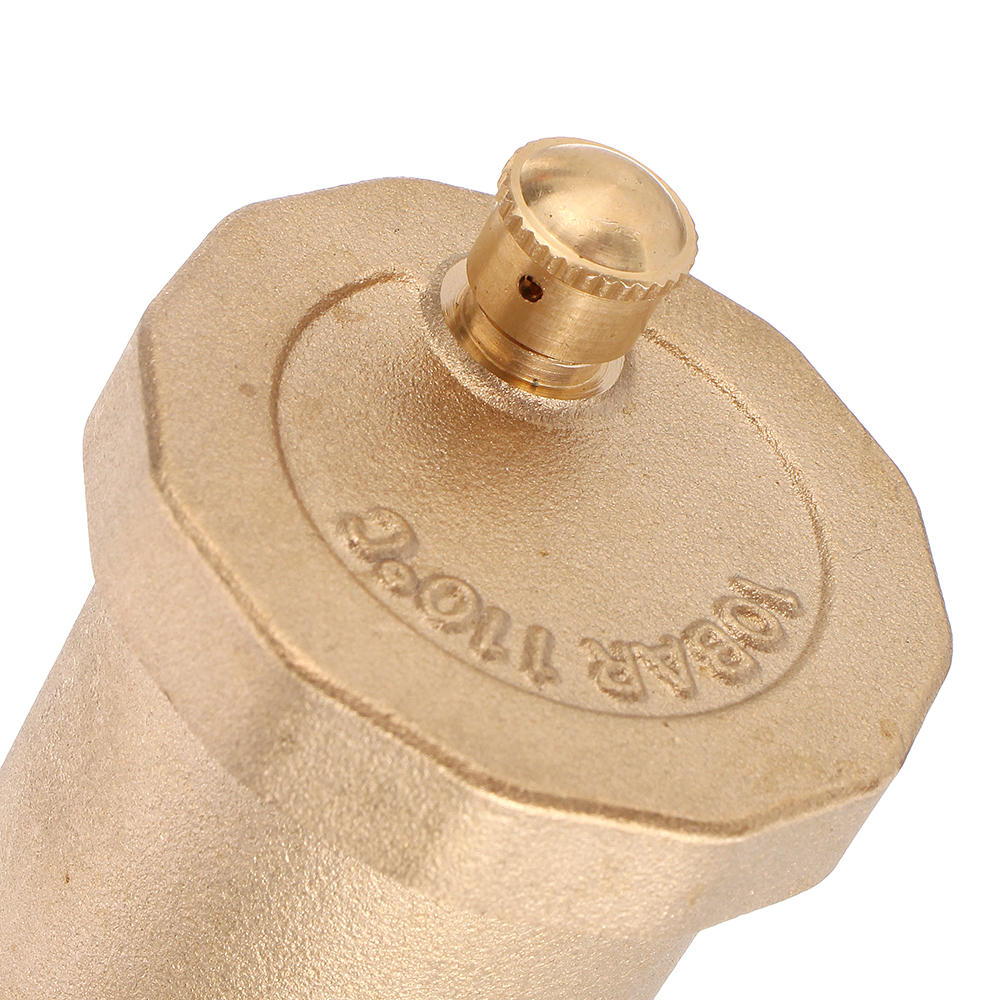G1/2 One Way Brass Thread Air Vent Exhaust Valve Automatic Pressure Safety Release for Solar Water Heater