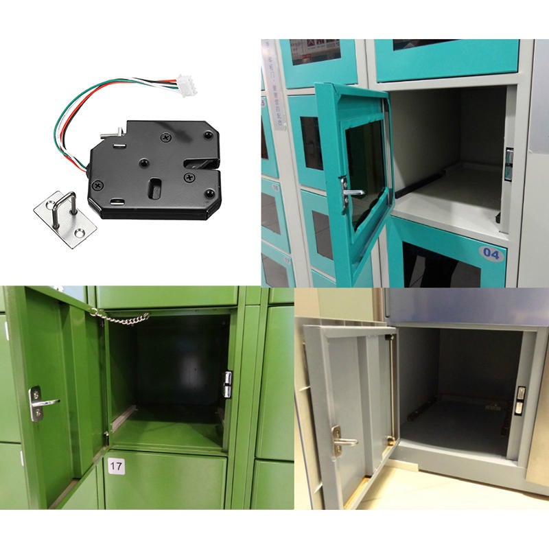 DC 12V Electric Magnetic Intelligent Cabinet Door Lock Fail Secure 4 Wire with Manual Unlock