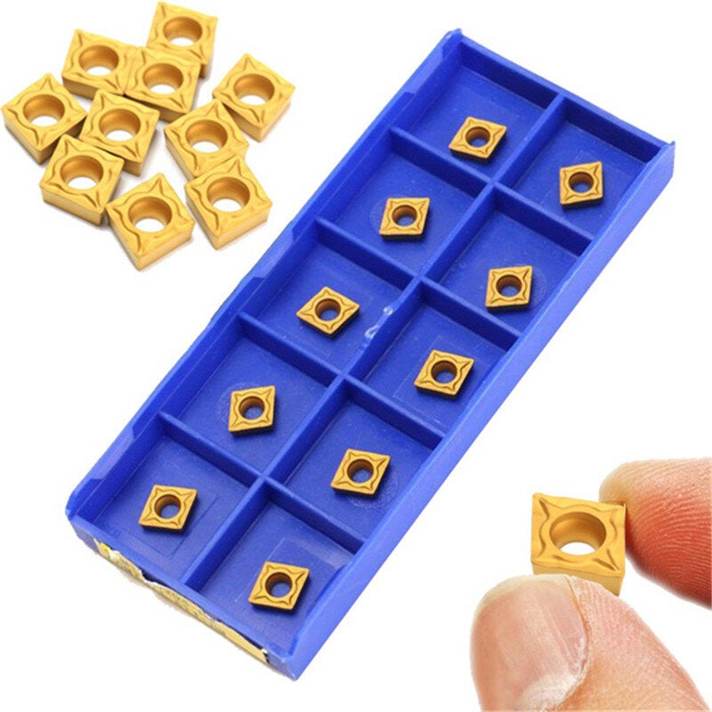 10pcs CCMT060204-HM YBC251 Carbide Insert Cutter for Turning Tool