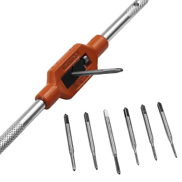 M1-8 Adjustable Tap Spanner with 7pcs M1.1-M2.5 Mini Screw Hand Set