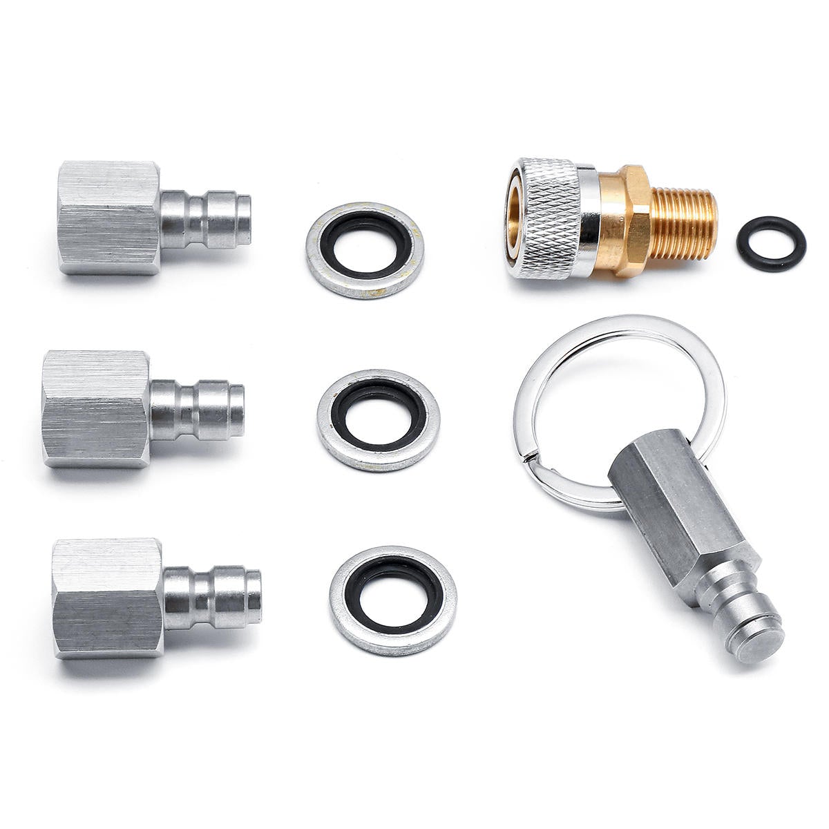 5pcs Starter Kit Quick Coupler Charging Adapter Set for Air Rifles PCP