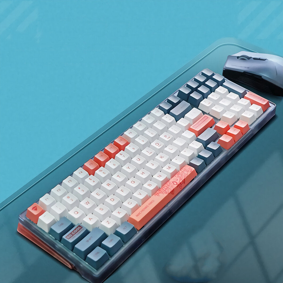 Mechanical Gaming Keyboard Triple-Mode Programmable 100 Keys PBT Keycaps 3/5-Pin Hot Swappable For Type-C Wired Bluetooth 2.4G Wireless