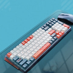 Mechanical Gaming Keyboard Triple-Mode Programmable 100 Keys PBT Keycaps 3/5-Pin Hot Swappable For Type-C Wired Bluetooth 2.4G Wireless