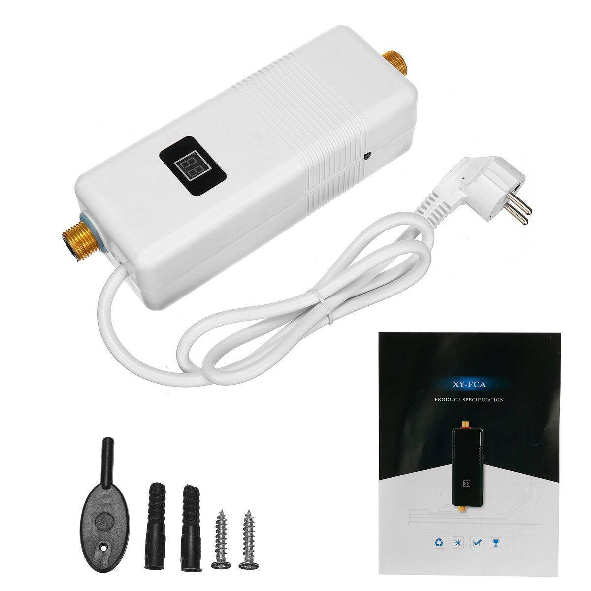 3000W/3500W Instantaneous Water Heater LCD Display Intelligent Anti-electric Water Heater
