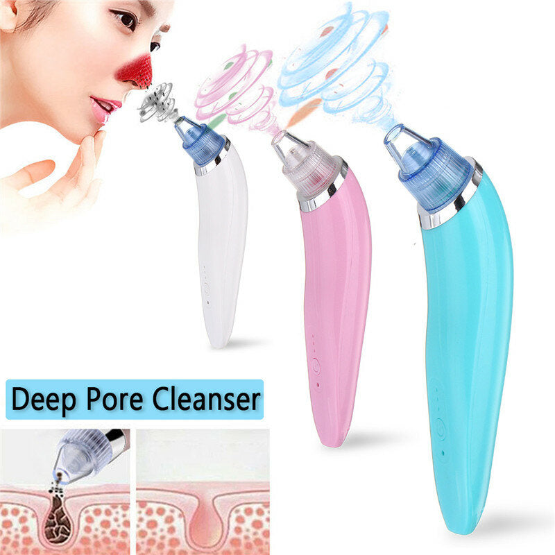 Face Facial Cleansing DC5V 850mA USB Electric Nose Pore Cleanser Cleaner Vacuum Beauty Machine Blackhead Zit Acne Remover Tool