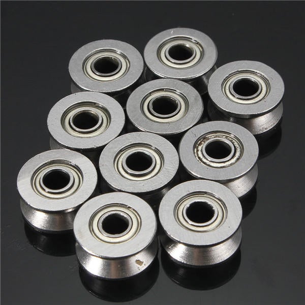 10pcs V Groove Sealed Ball Bearings V Groove 4x13x6mm 1.5mm Deep Ball Bearings