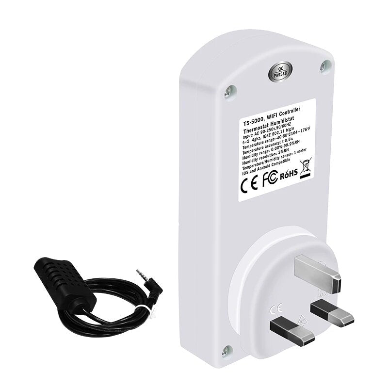 WIFI Thermostat Wireless Temperature Humidity Thermostat Smart Module APP Remote Control Timing Switch Socket Monitor Work with eWeLink App