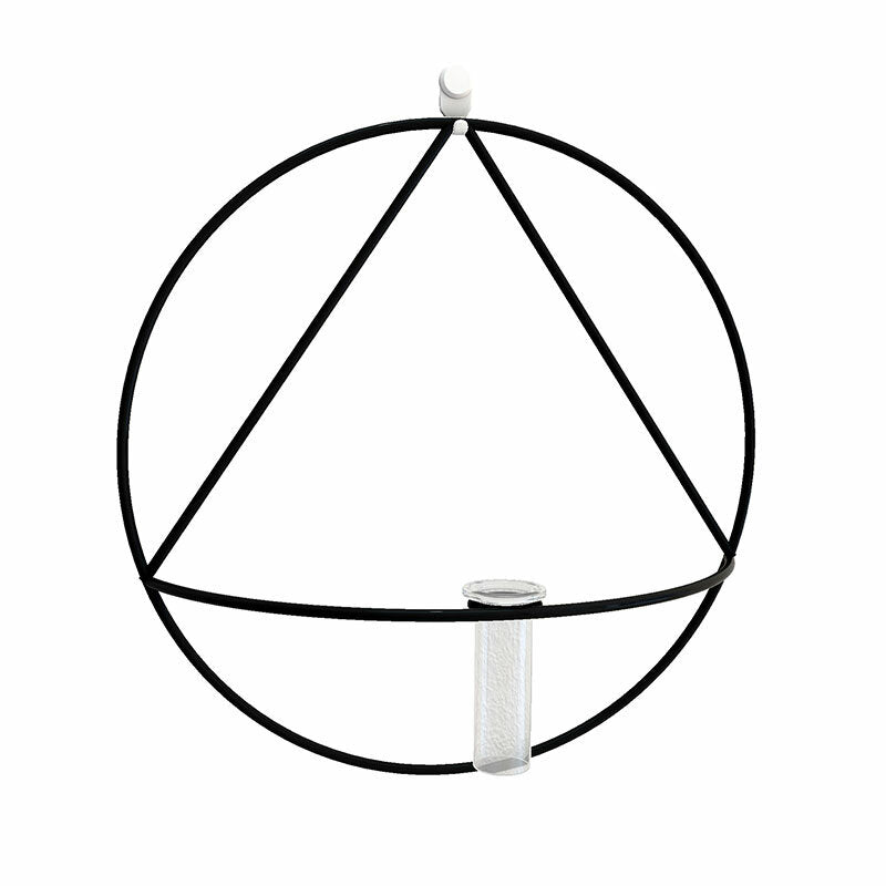 Nordic Style 3D Geometric Candlestick Metal Wall Candle Holder Home Crafts