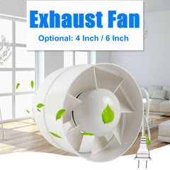 Exhaust Fan Wall Window Kitchen Toilet Bathroom Pipe Duct