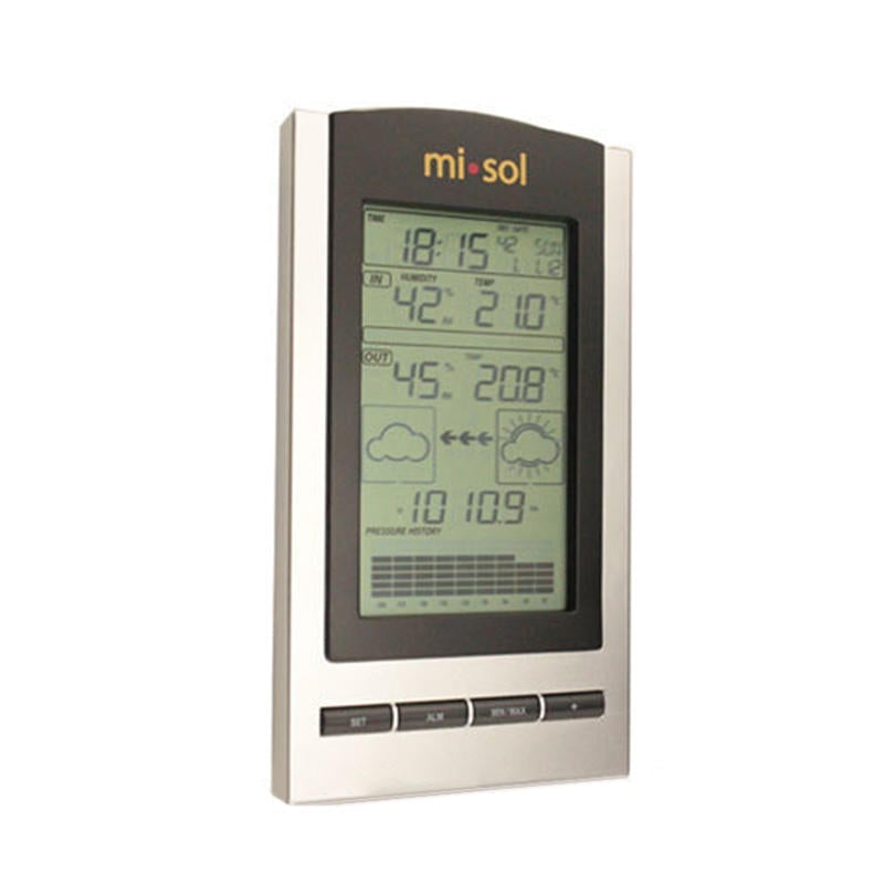 Wireless Weather Station with Outdoor Temperature Humidity Sensor LCD Display Barometer