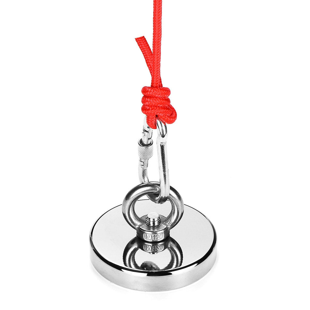 Powerful Round Neodymium Magnet Hook Salvage Magnet Sea Fishing Equipments Holder for Bearing 400kg
