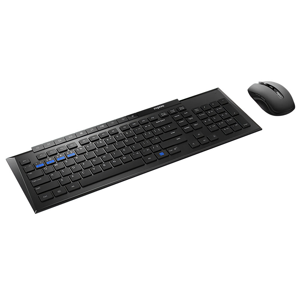 Multi-Mode Wireless Keyboard & Mouse Set Bluetooth 3.0/4.0/2.4GHz 113 Keys Keyboard 1600DPI Mouse Office Business Keyboard & Mouse Combo
