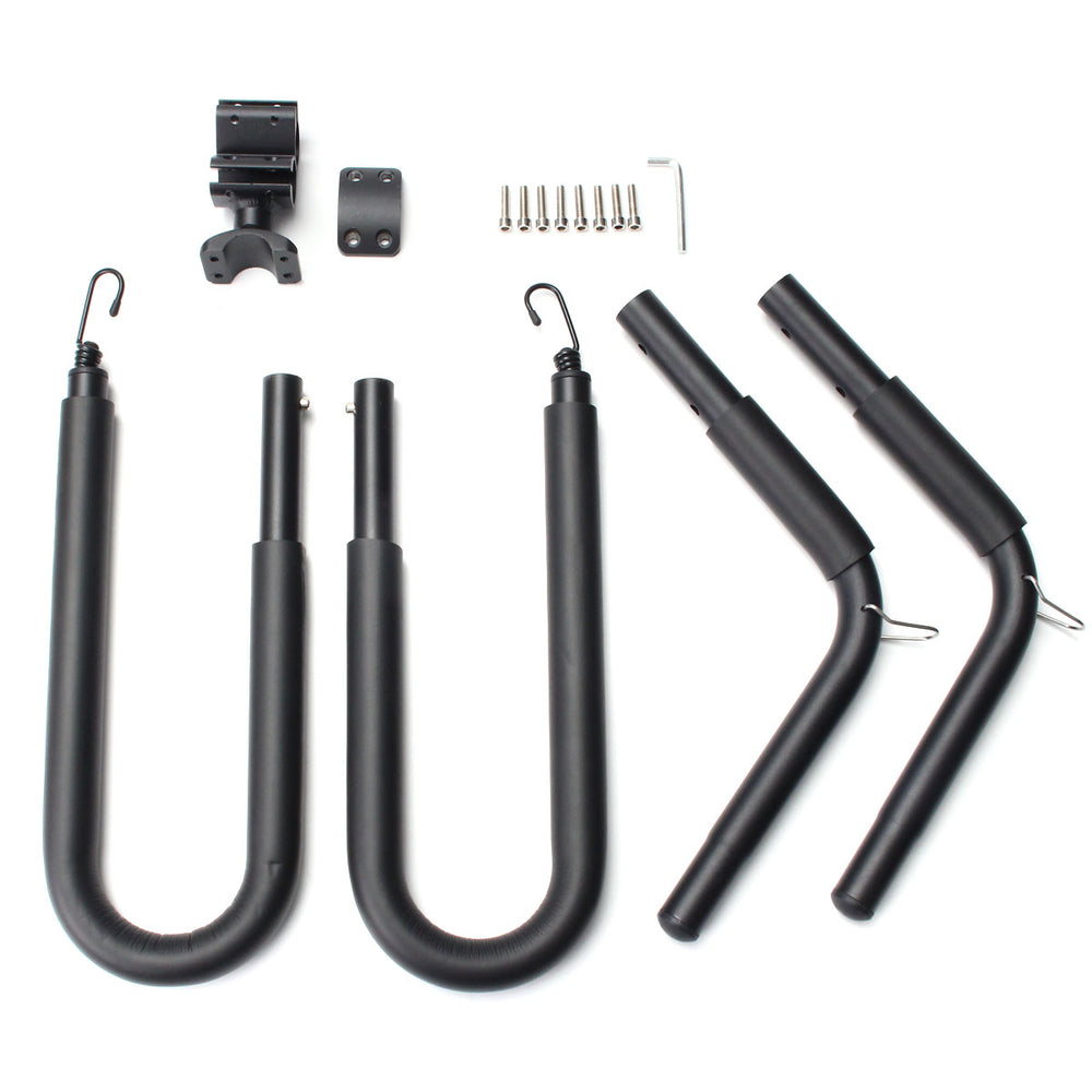 Move By Bike Adjustable Black Aluminum Surfboard Rack Bicycle Surfboard Rack