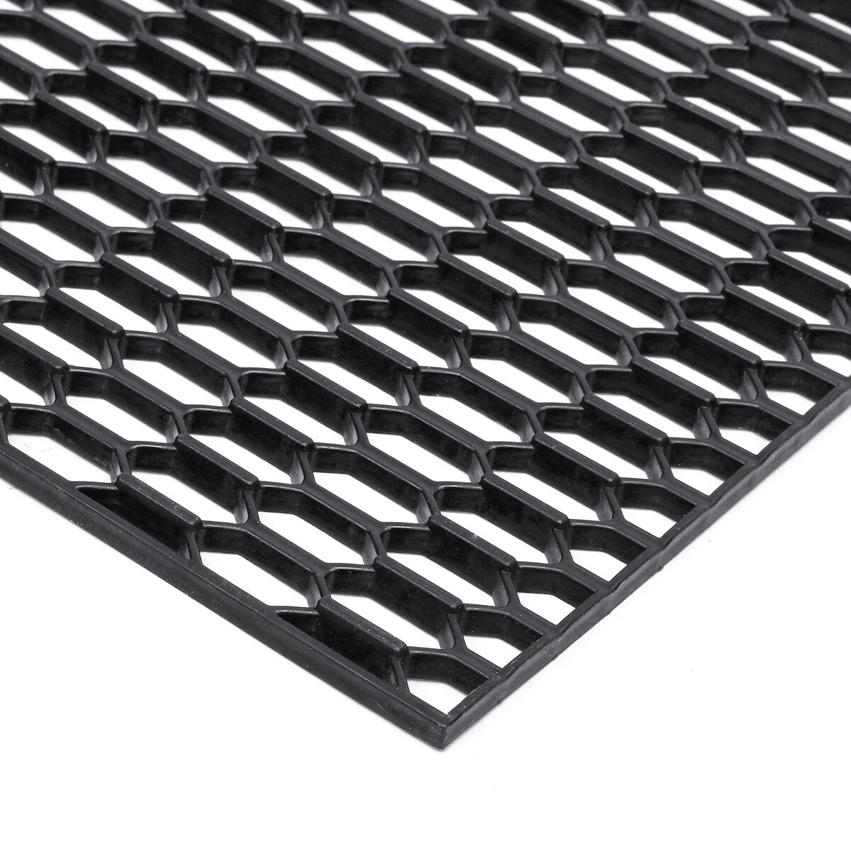 Universal Black Honeycomb Hexagon Mesh Grille Fog Custom Air Vent 47"x16" ABS Grill