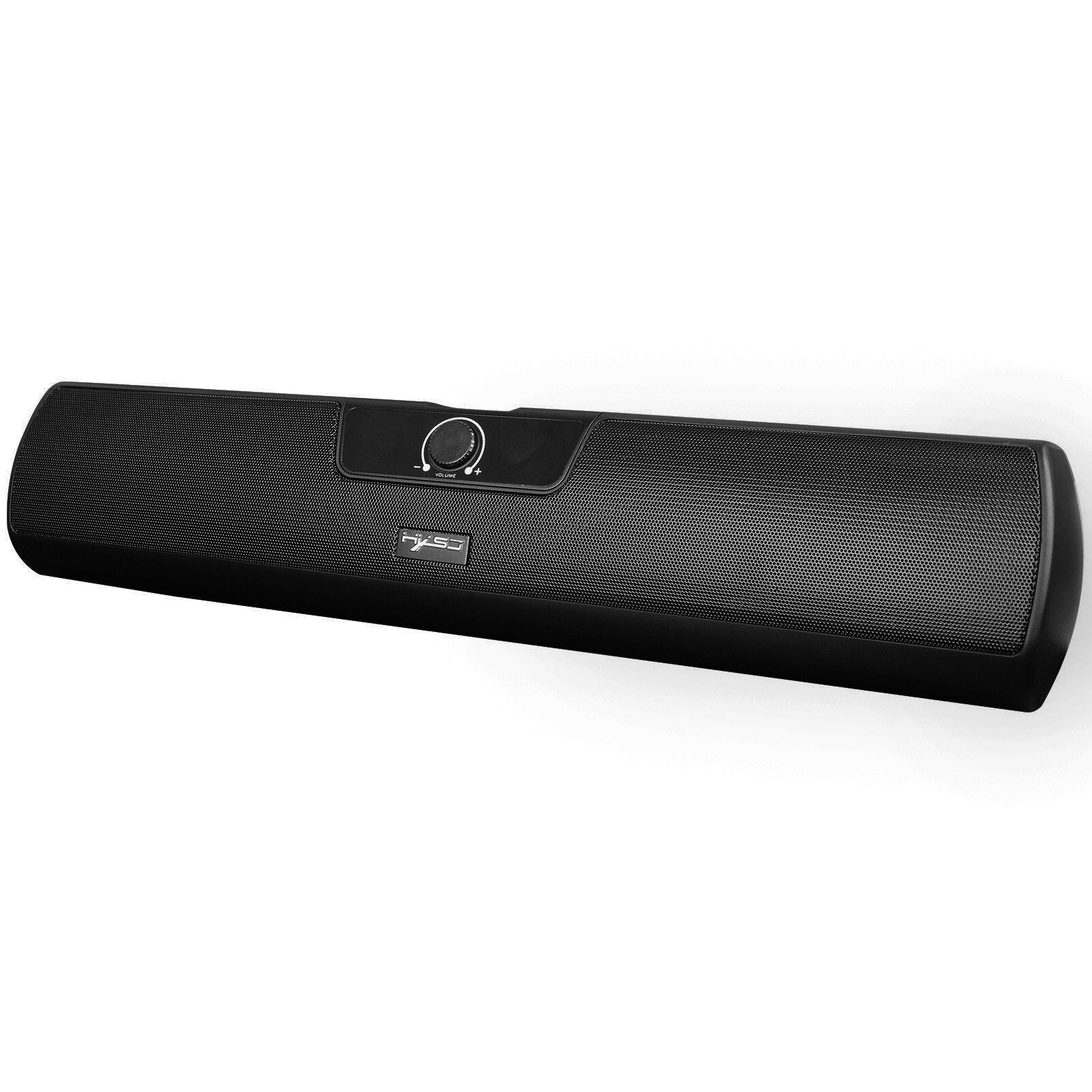 Wired Computer Speaker Long Bar Dual Speakers AUX 3.5mm Audio Plug and USB Charging Interface For Home Computer Smartphones