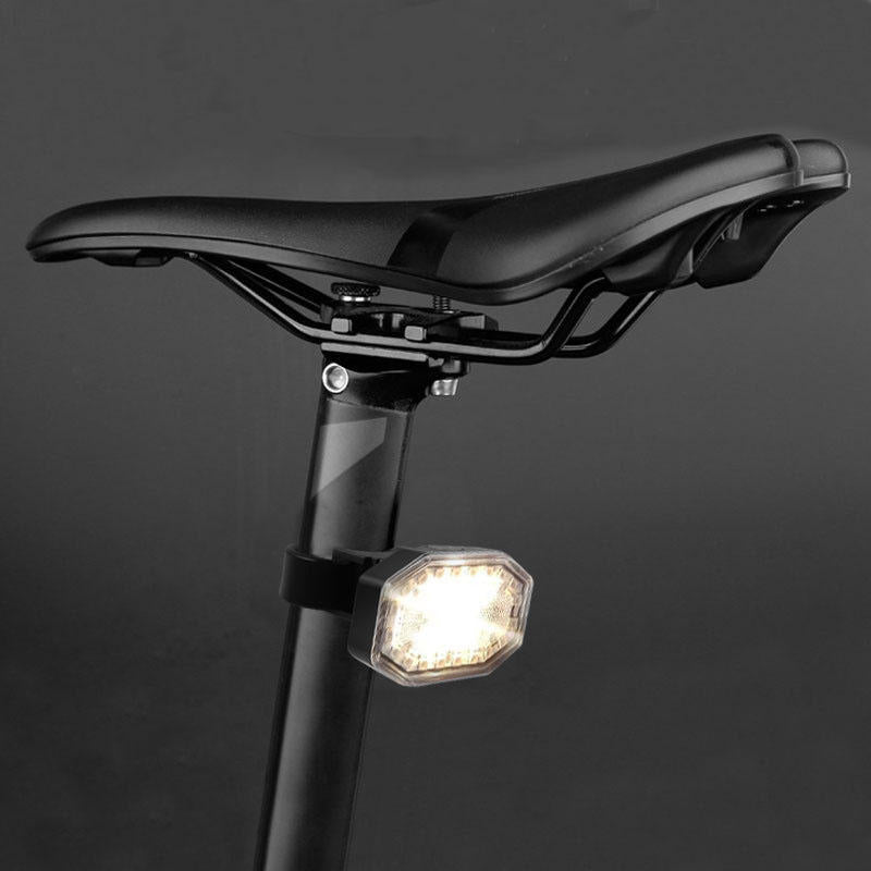 250mAh COB Warm Light+Red Light 4Modes USB Rechargeable LED Bike Tail Light Outdoor Cycling IP44 Waterproof Bicycle Taillights Warning Light
