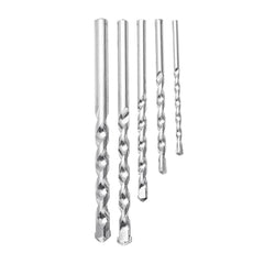 5pcs 4/5/6/8/10mm Straight Impact Drill Round Shank Cement Wall Twist Drill Bit Set