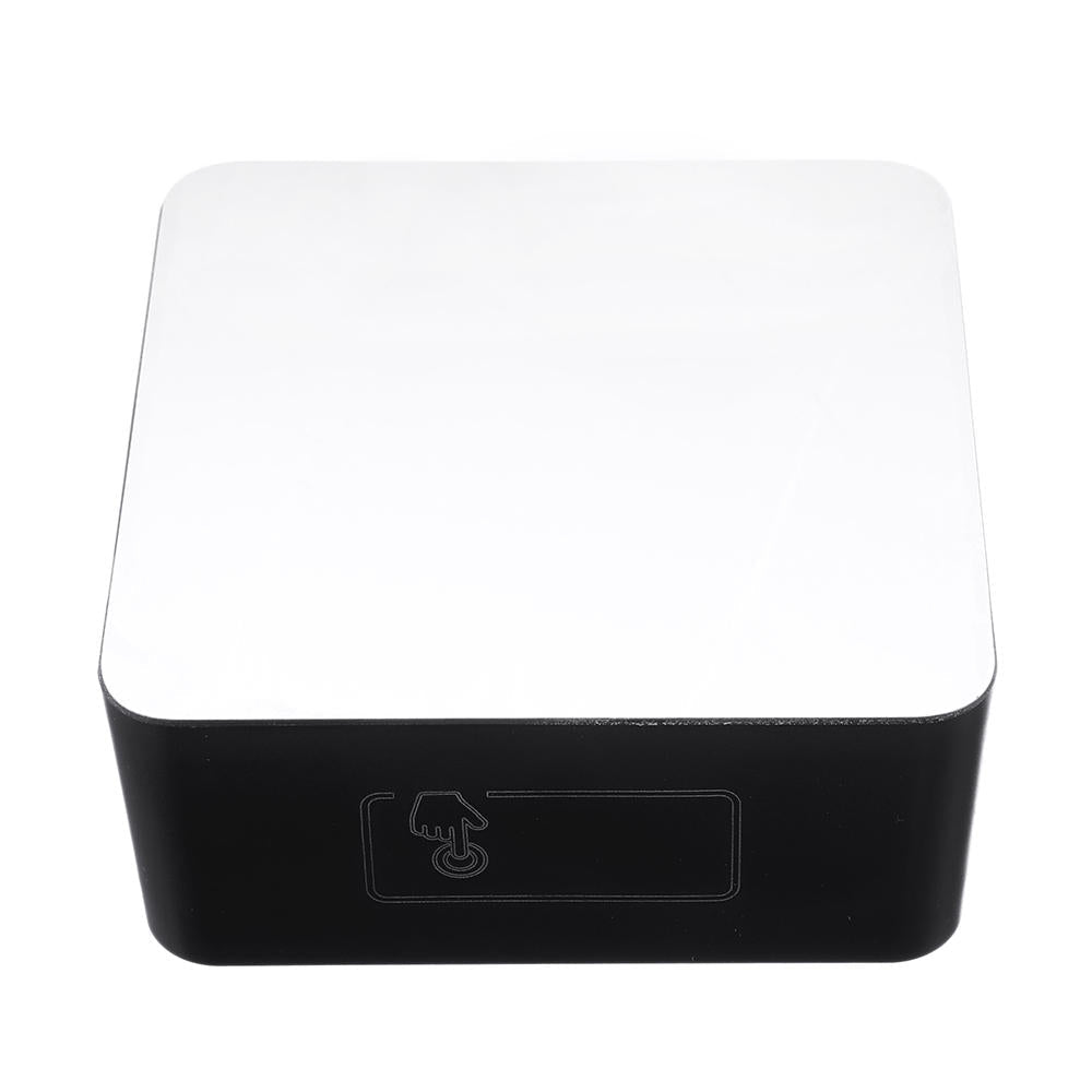 Square HD Mirror Alarm Clock Multifunction Digital Alarm Clock Mute LED Mirror Clock Makeup Mirror