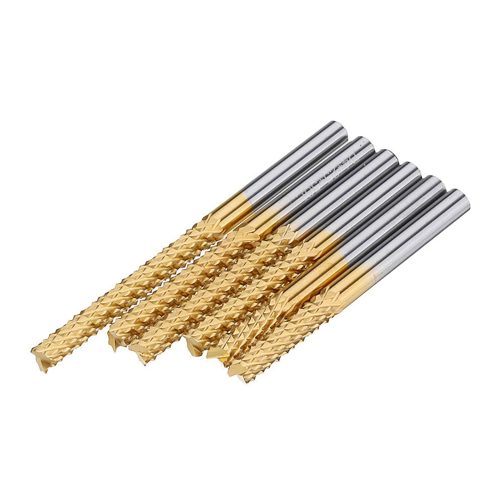 4mm Shank 12-32mm Tungsten Carbide End Mill Titanuim Coated PCB Milling Cutter