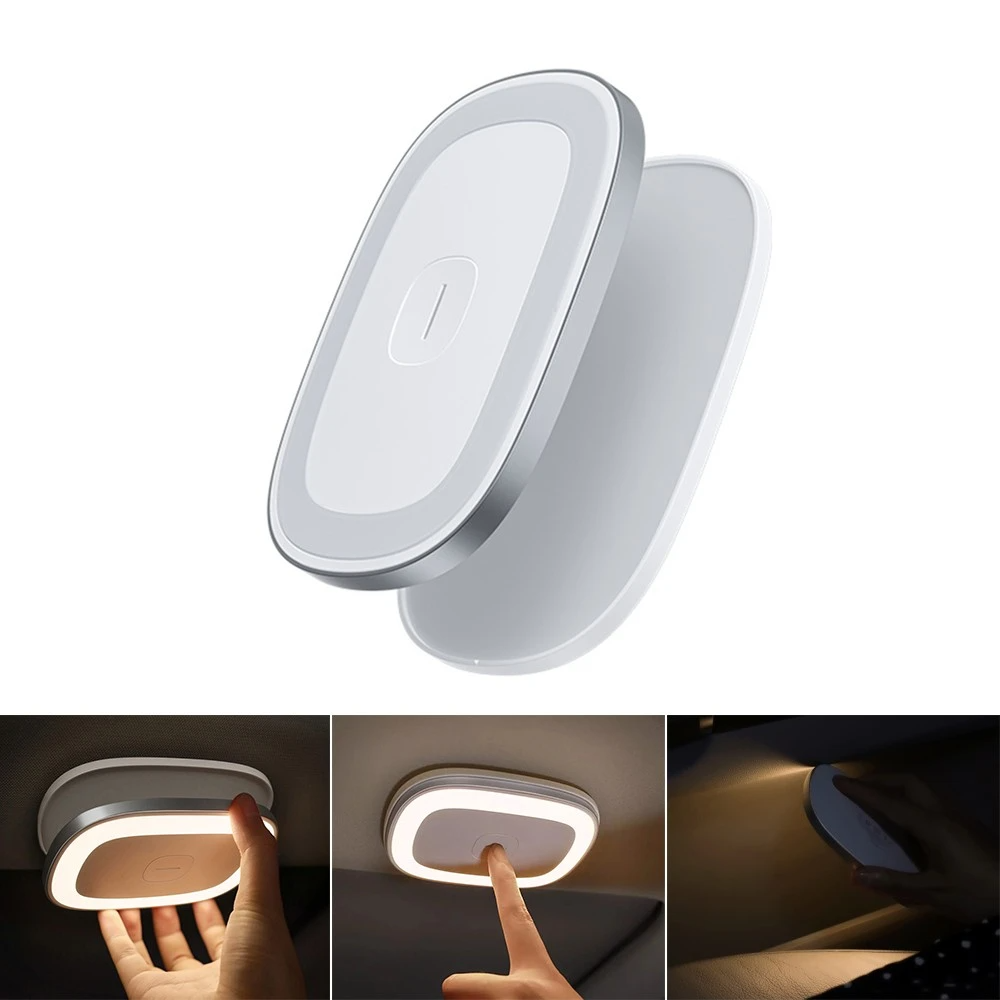 USB Rechargeable Magnetic LED Lamp Touch Sensor Car Ceiling Lamp