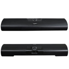 Wired Computer Speaker Long Bar Dual Speakers AUX 3.5mm Audio Plug and USB Charging Interface For Home Computer Smartphones