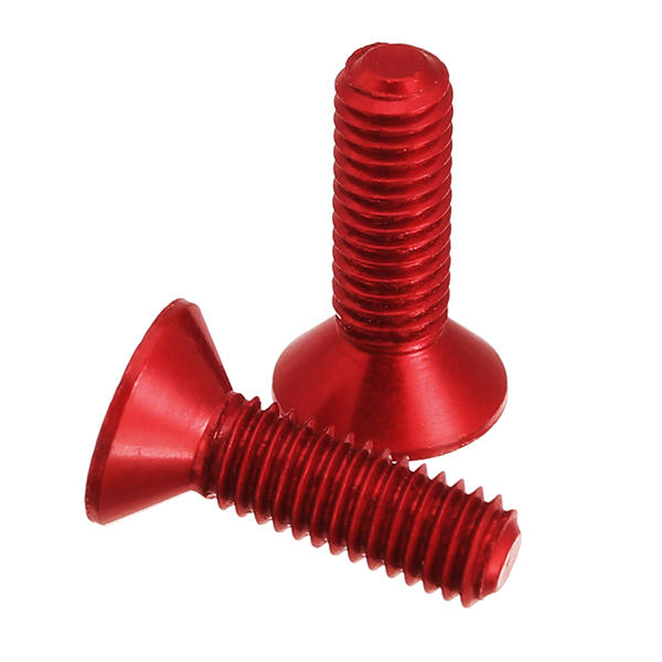 10pcs M3x10mm Countersunk Hex Socket Screw 7075 Aluminum Alloy Flat Head Metric
