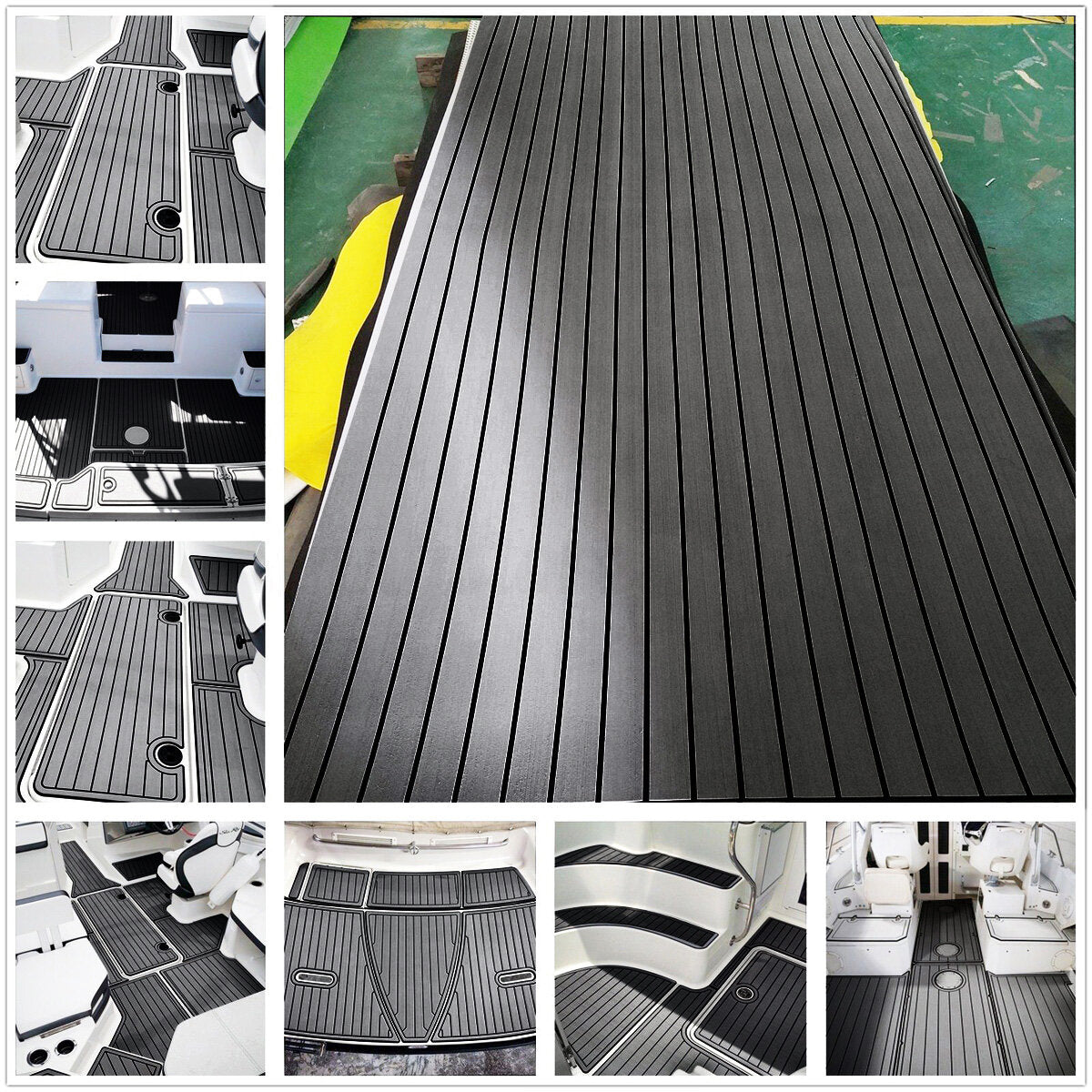 Marine Boat Flooring Faux Teak EVA Foam Boat Decking Sheet Waterproof