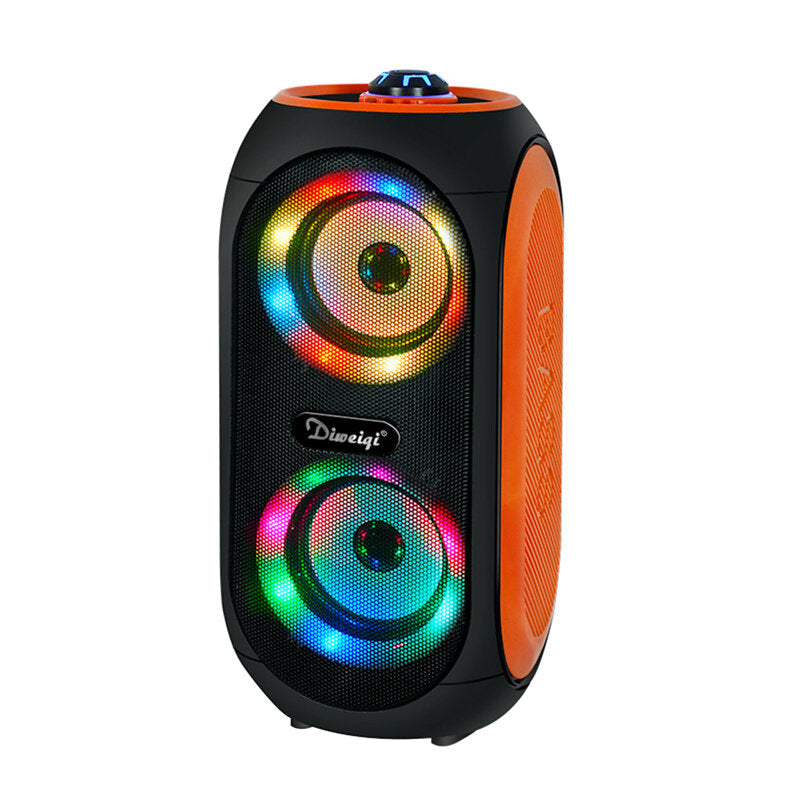 Wireless Bluetooth Speaker 100W Double 4 inch Drivers FM Radio TF LED Light Sound Music Center Soundbar Outdoor Subwoofer