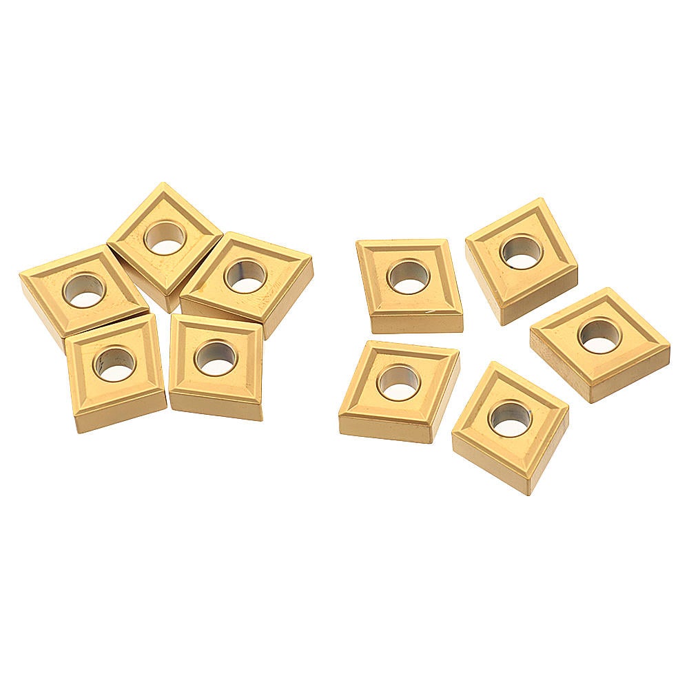 10pcs CNMG120404 MS CVD External Turning Tool Carbide Insert Cutting for DCLNR/L