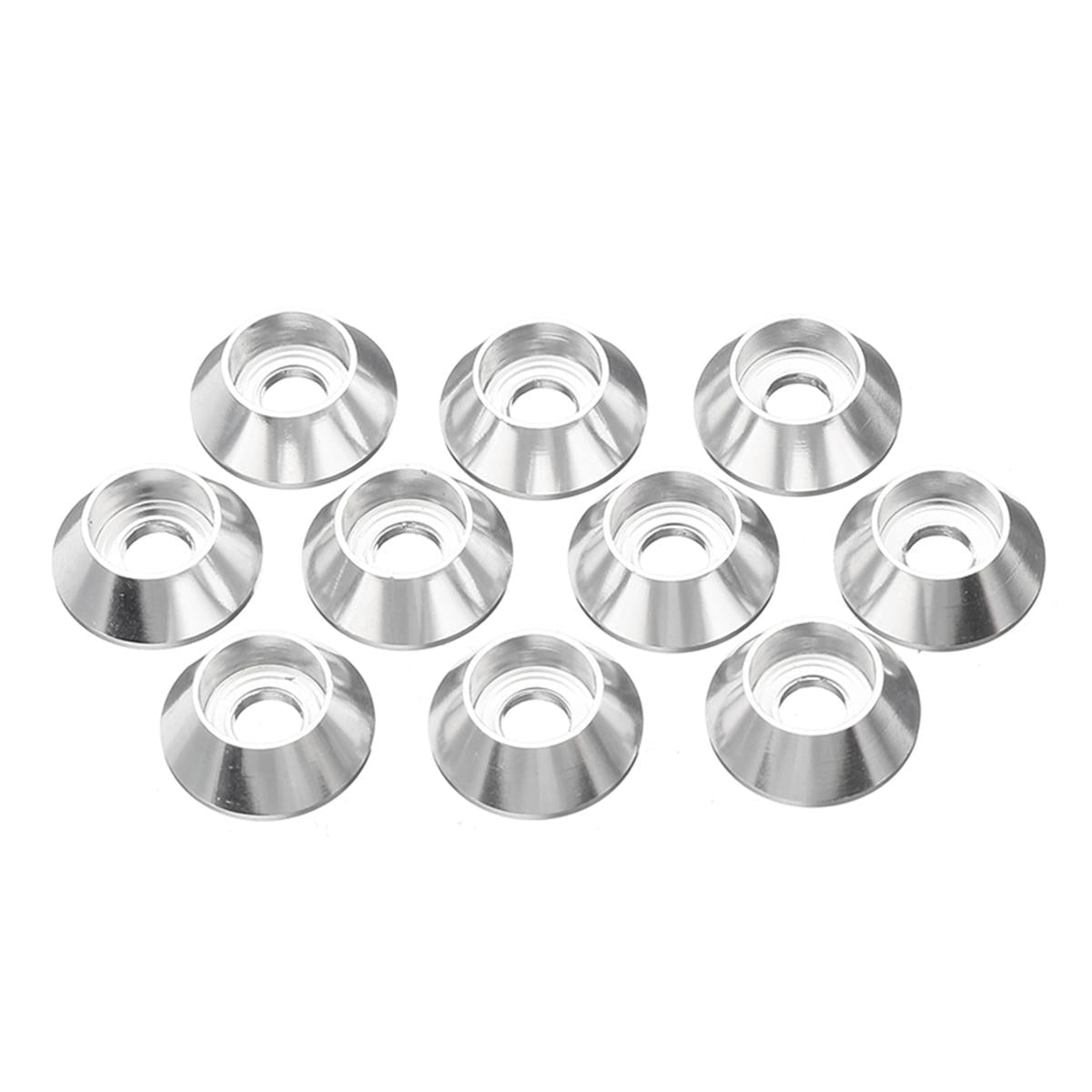 50Pcs M3 Cup Head Hex Screw Gasket Washer Nuts Aluminum Alloy Multicolor