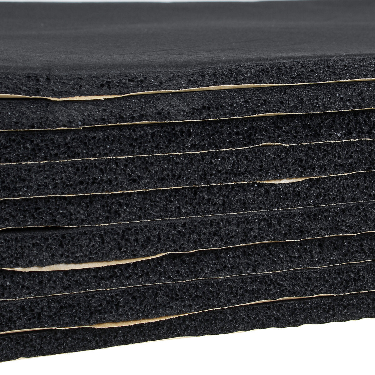 36X 10mm Car Sound Hot Deadener Mat Noise Proof Bonnet Insulation Deadening Engine Firewall Heat Foam Cotton Sticker 30x50cm