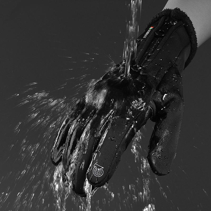 Cycling Bicycle Thermal Gloves Warmproof Winter Warm Glove Antislip Waterproof Sports Glove