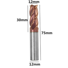 12mm HRC55 AlTiN Coating 4 Flutes End Mill Cutter Tungsten Carbide End Mill Cutter CNC Tool