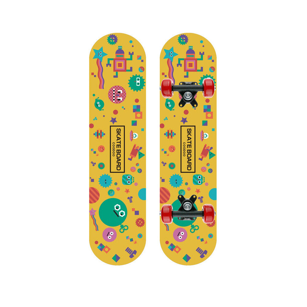 23.5inch Skateboard Natural Maple Complete Skate board Beginner＆Professional for Cruising Carving Free-Style Downhill