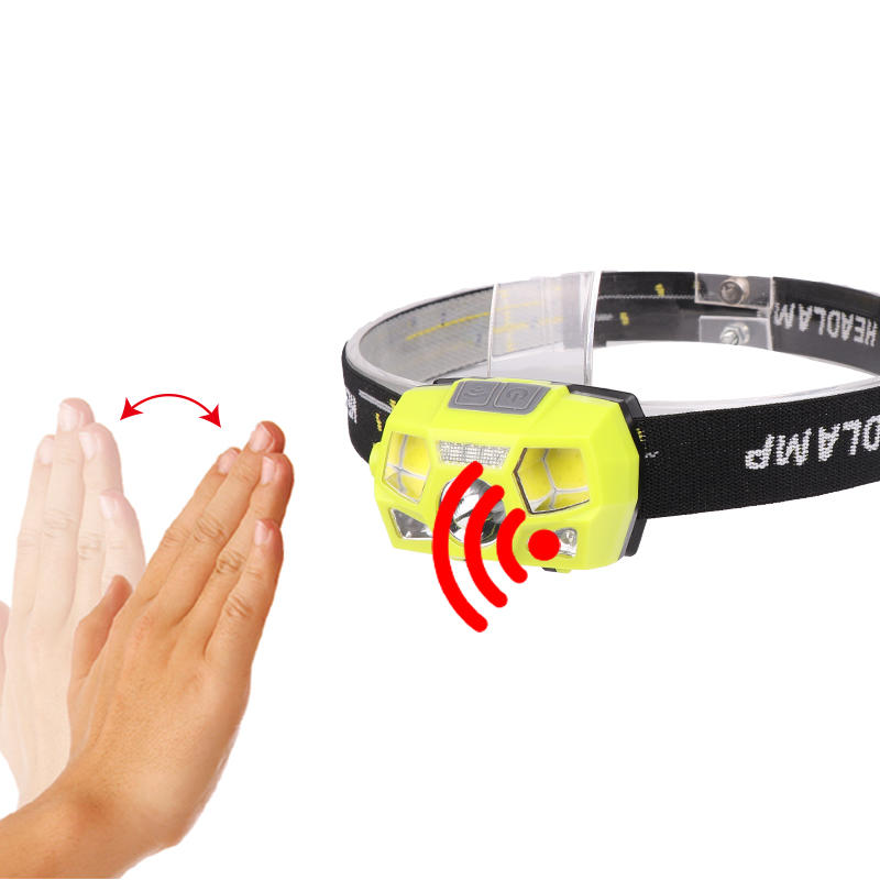 COB LED Headlamp USB Interface Waterproof Camping Hiking Cycling Fishing Light Bike Bicycle