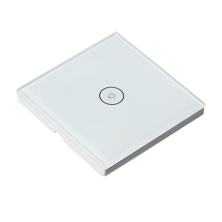 Smart Touch Switch 86 Type Smart EU Standard 1Gang Switch Work with Alexa Google Home WF-WS01 AC100-240V