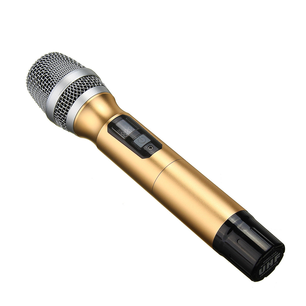 Wireless Handheld Mic 25 Channel UHF Receiver Adapter Stereo Microphone for KTV PC TV