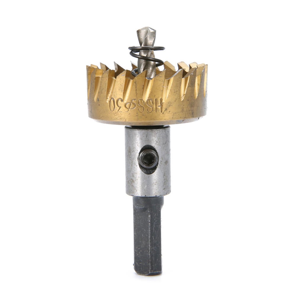 5Pcs HSS 6542 Titanium Coated Hole Sawtooth HSS Hole Saw Cutter Drill Bit Set 16/18.5/20/25/30mm
