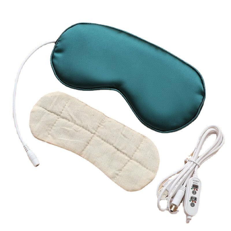 Electrical USB Sleep Mask Temperature Control Heat Steam Eye Patch Night Sleeping