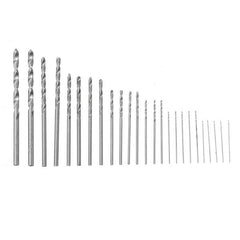 25Pcs 0.5-3mm HSS Metric Twist Drilling Drill Bits Set Straight Shank