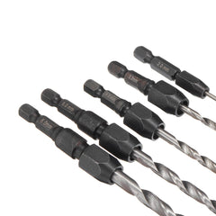 5Pcs 2-6mm Quick Change Twist Drill Bit Set Hex Shank HSS 2/3.2/4/5/6mm