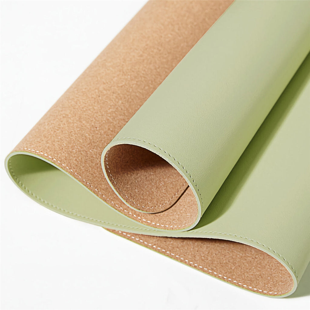 90*43cm Cork Double-sided Use Mouse Pad Rollable PU Leather Anti-scratch Desk Mat Gaming Keyboard Pad for Home Office